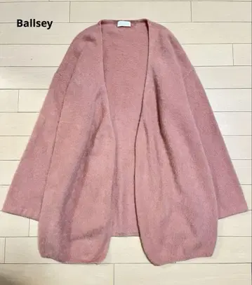Ballsey 보르지 겉옷 라쿤 가디건 버튼리스 울