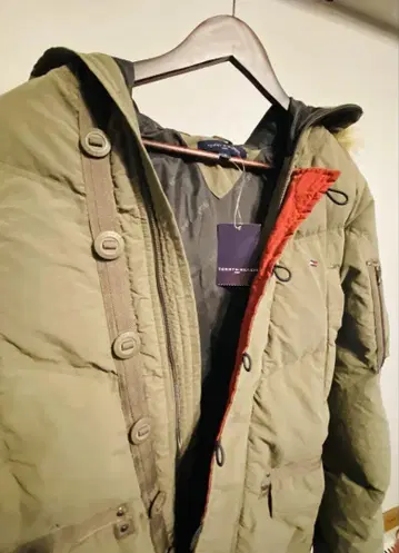 [ TOMMY HILFIGER ] 후드 부착 밀리터리 자켓 S 사이즈 !