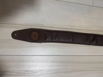 STEPHi 가죽 스웨이드 기타 스트랩 브라운 베이지