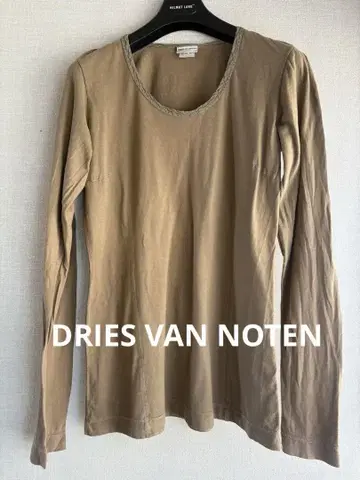 레어 DRIES VAN NOTEN 본인기 베이지 긴팔T셔츠 M