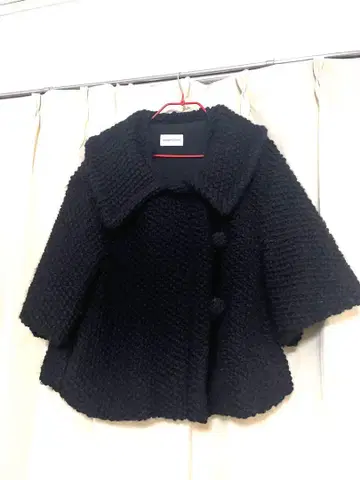 TSUMORI CHISATO 블랙 숏코트