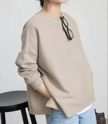 SLOBE IENA 코튼 더블 페이스 풀오버 새상품