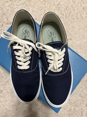 SPERRY TOP-SIDER 네이비 캔버스 스니커즈 26.5