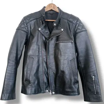 새상품급 SOPHNET. 라이더 자켓 L 천연 가죽 블랙 세미 더블