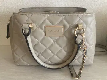 [ GUESS ] 핸드백 GWYN Satchel 사첼 (BEI)