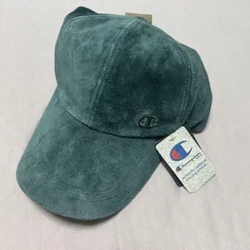 Champion 스웨이드 천연 가죽 그린 캡 새상품