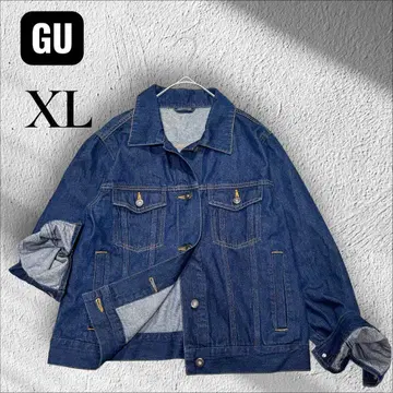 지유 GU 데님 자켓 다크 블루 (XL)