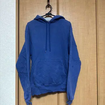 챔피온 후드티 블루 짧은 기장 코엔지