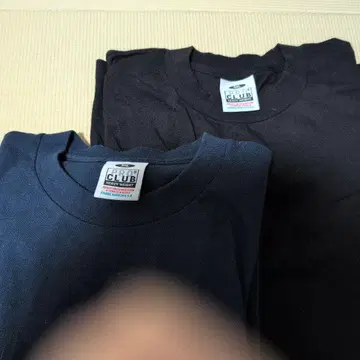 PRO CLUB 헤비웨이트 T셔츠 4XL 3XL 블랙 네이비 2장 세트