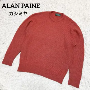 새상품급 아란 페인 ALAN PAINE 캐시미어 니트 스웨터 레드