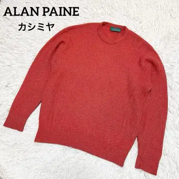 새상품급 아란 페인 ALAN PAINE 캐시미어 니트 스웨터 레드