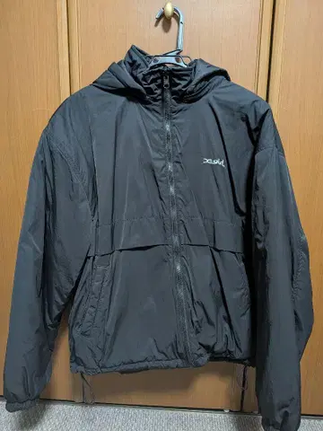 reversible embroidery jacket black