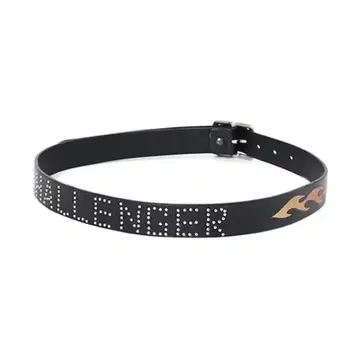 CHALLENGER FIRE LEATHER BELT 블랙 미사용 새상품