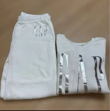 GAP 맨투맨 셋업 화이트