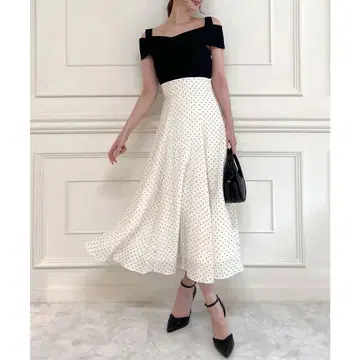 9/25까지 가격 인하 로얄 파티 카슈쿨 도킹 도트 원피스