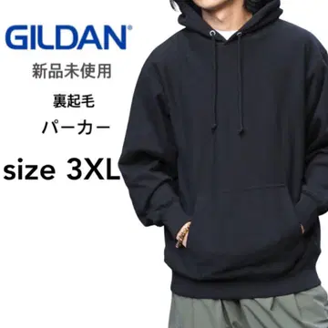 [ 길단 ] 새상품 8oz 속기모 무지 풀오버 후드티 블랙 3XL