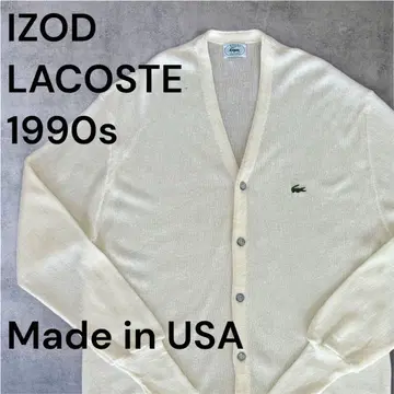 IZOD Lacoste 라코스테 아크릴 가디건 80s 90s