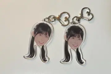 STU48 오자키 세리카 짱가라 얼굴 아크릴 키링 2개 세트