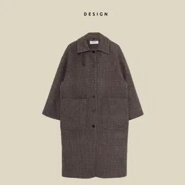 Mecherie / 하운드 투스 체크 롱 코트