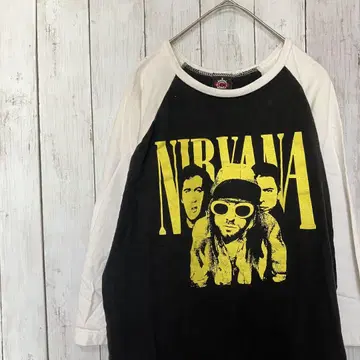닐바나 NIRVANA 래글런 7부 소매 T셔츠