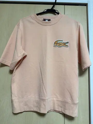 LACOSTE 핑크 T셔츠 S 사이즈 자수 라코스테