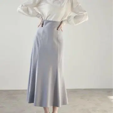 택 포함 COCODEAL 이후 레이스업 하이웨스트 스커트 블루 1