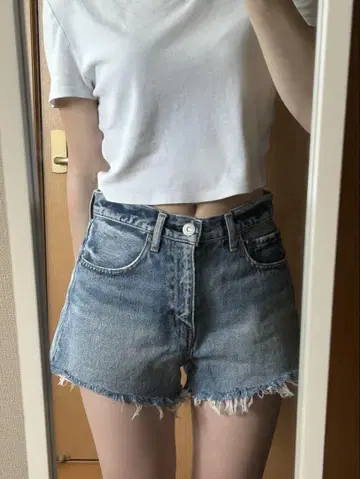MOUSSY 마우지 데님 숏팬츠 사이즈 1