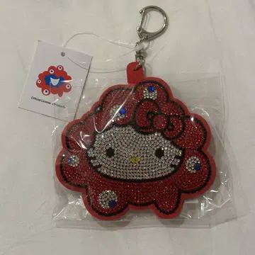 만박 미야쿠미야쿠 키티 반짝이 가죽 키링 산리오 회장 한정판