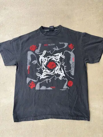 90s 레드 핫 칠리 페퍼스 밴딩T 렛치리 USA제 블랙 XL
