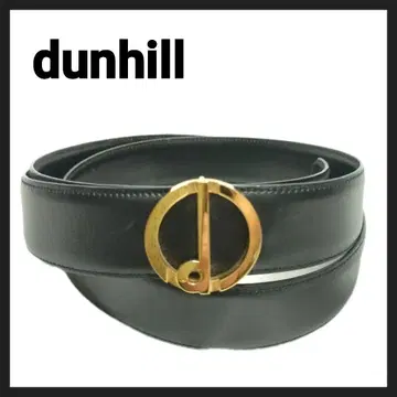 dunhill 가죽 벨트 d 로고 버클 블랙 34/85