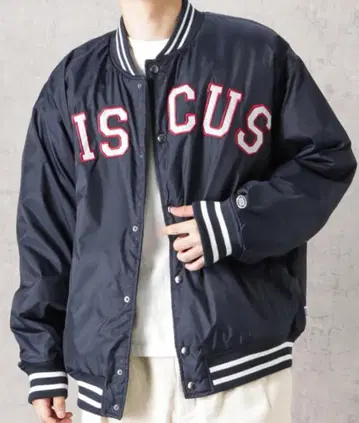 DISCUS 디스커스 바시티 자켓 네이비 XL 사이즈