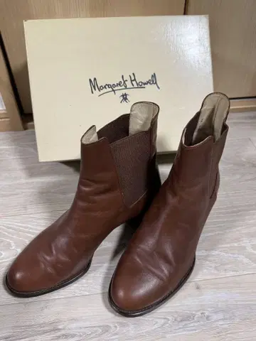 마가렛호웰 브라운 사이드 고어 부츠 24cm