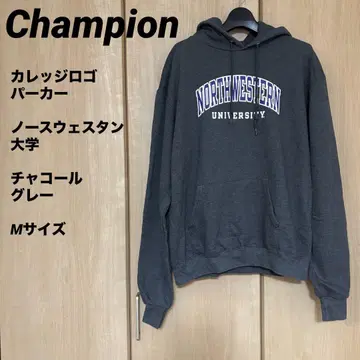 Champion 칼리지 로고 후드티 노스웨스턴 대학교 M