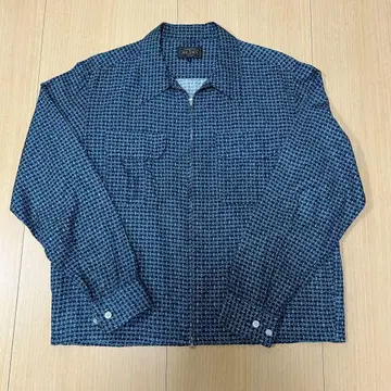 BEAMS+ 페이즐리 무늬 블루종
