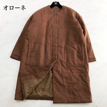 새상품급 오로네 22AW 투 버튼 웜 코트 TANDEY 브라운