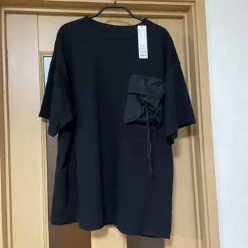 차오패닉 블랙 T셔츠 L 사이즈 사이드 포켓