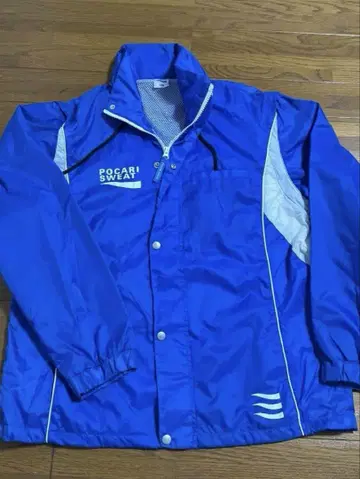 POCARI SWEAT 나일론 자켓 L 사이즈 블루