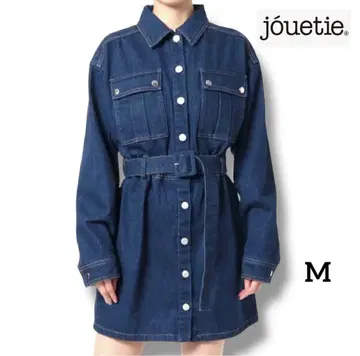 jouetie 쥬에티 프론트 버튼 미니 원피스 인디고 블루 M