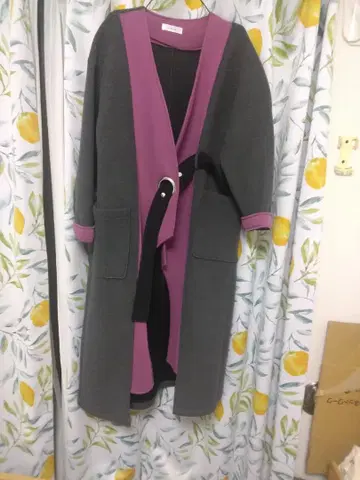 EimeeLaw 아이렛 본딩 배색 롱 코트