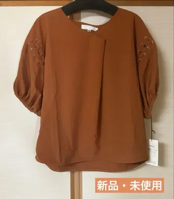 르샹테le chanter 스콧 클럽 레이스업 블라우스 새상품