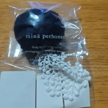 미나 페르호넨 balle 브로치 미사용 새상품 navy