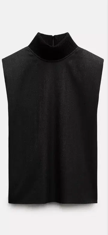 ZARA ZW COLLECTION 블랙 슬리브리스 상의