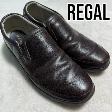 [ REGAL ] 새상품급 가죽 슬립온 25.5cm 60LR 주름 가죽