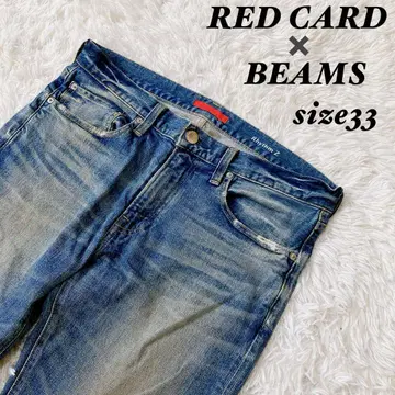 [ 콜라보 ] RED CARD x BEAMS 데님B71878Z 리듬Z