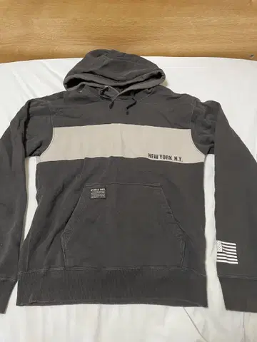 AVIREX 후드티 아비렉스 블랙 그레이 M 사이즈 빈티지