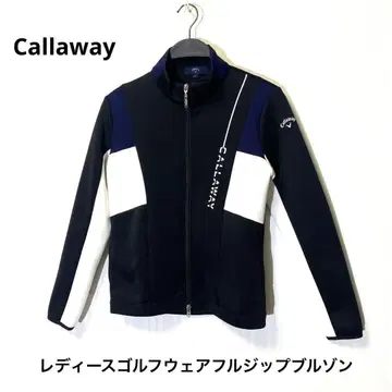 Callaway 여성용 골프웨어 블루종 로고 프린트 블랙