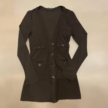 FOXEY NEW YORK 브라운 긴팔 가디건 38