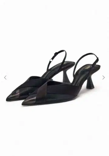 ZARA 메쉬 힐 슬링백 슈즈