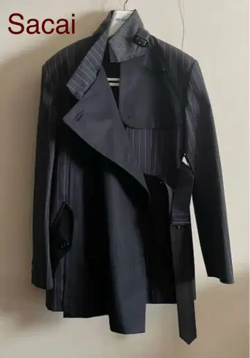 Sacai 트렌치코트 도킹 코트 2023년제