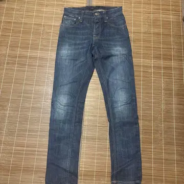 누디진 스트레이트 데님 다크 블루